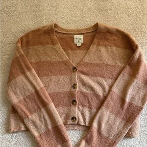 Billabong Striped Buttoned Sweater
